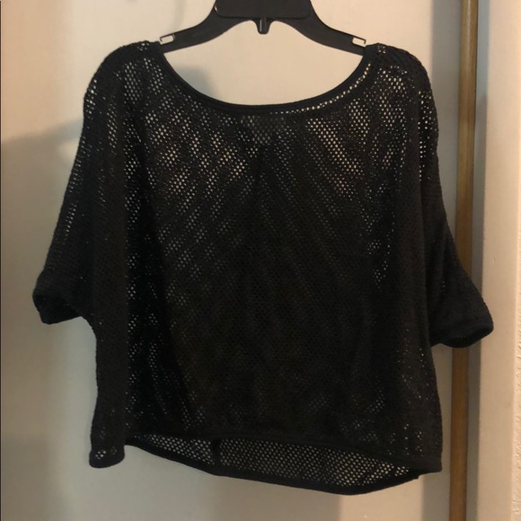 👽COTTON ON/ Slouchy Crochet Mesh Top👽 - Picture 2 of 5